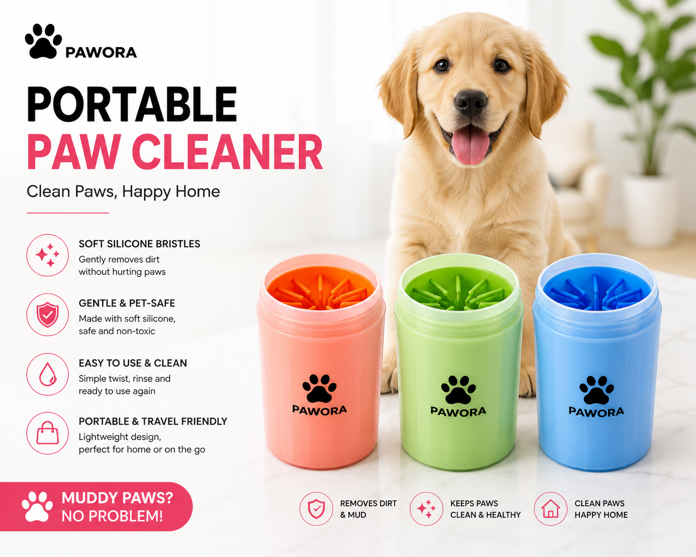 Pawora™ Portable Dog Paw Cleaner
