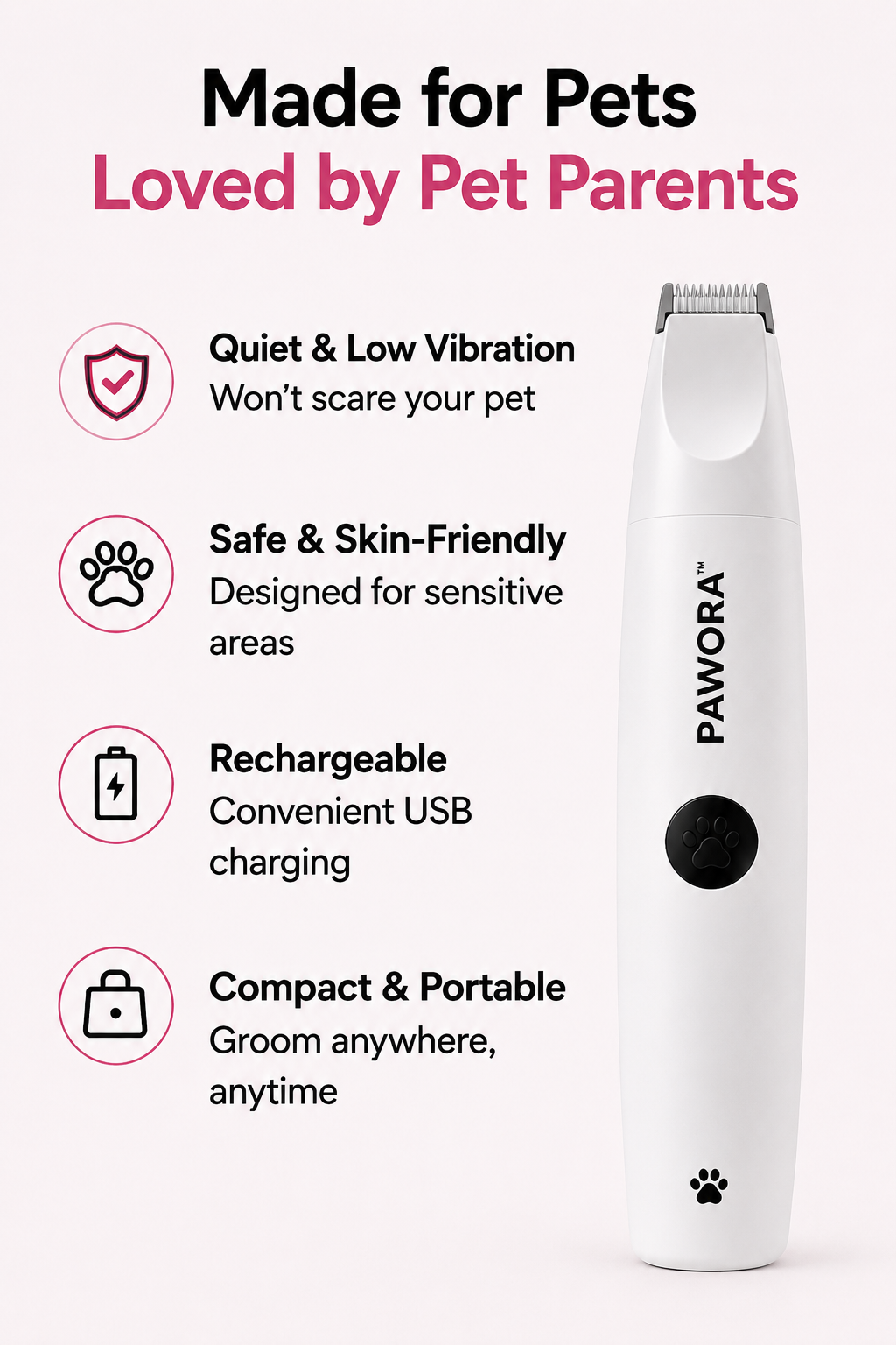 Pawora™ Electric Pet Grooming Trimmer