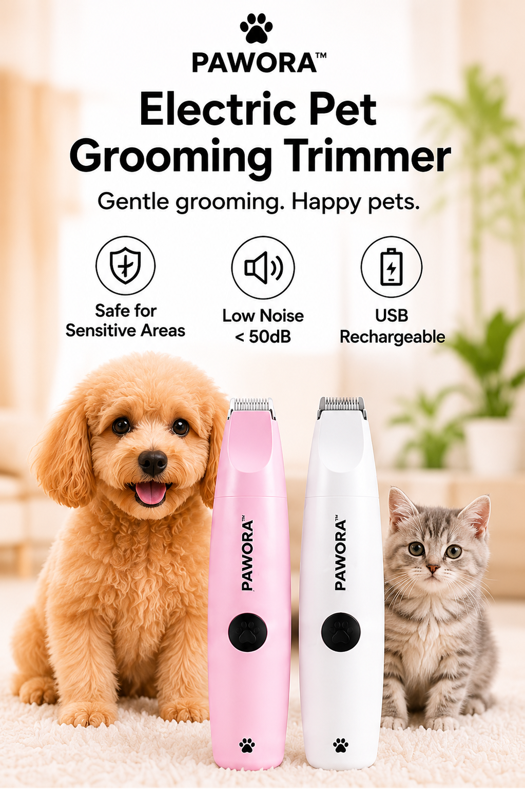 Pawora™ Electric Pet Grooming Trimmer
