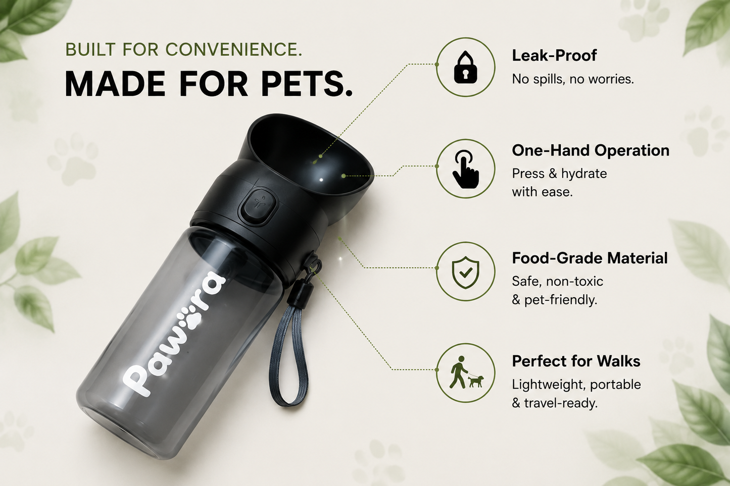 Pawora™ Portable Pet Water Bottle