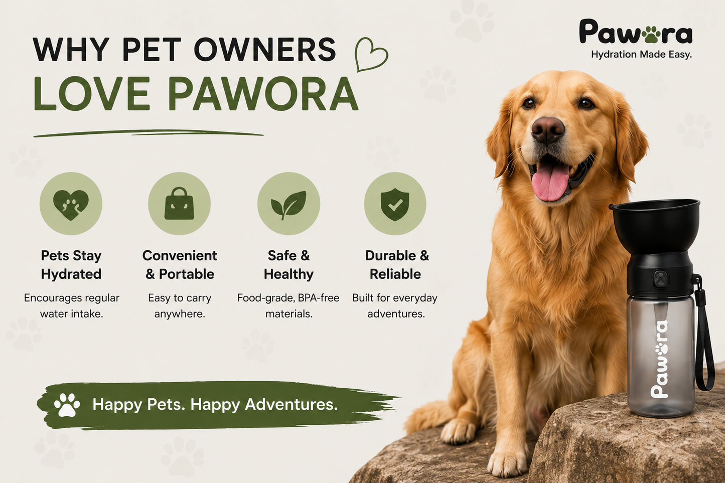 Pawora™ Portable Pet Water Bottle